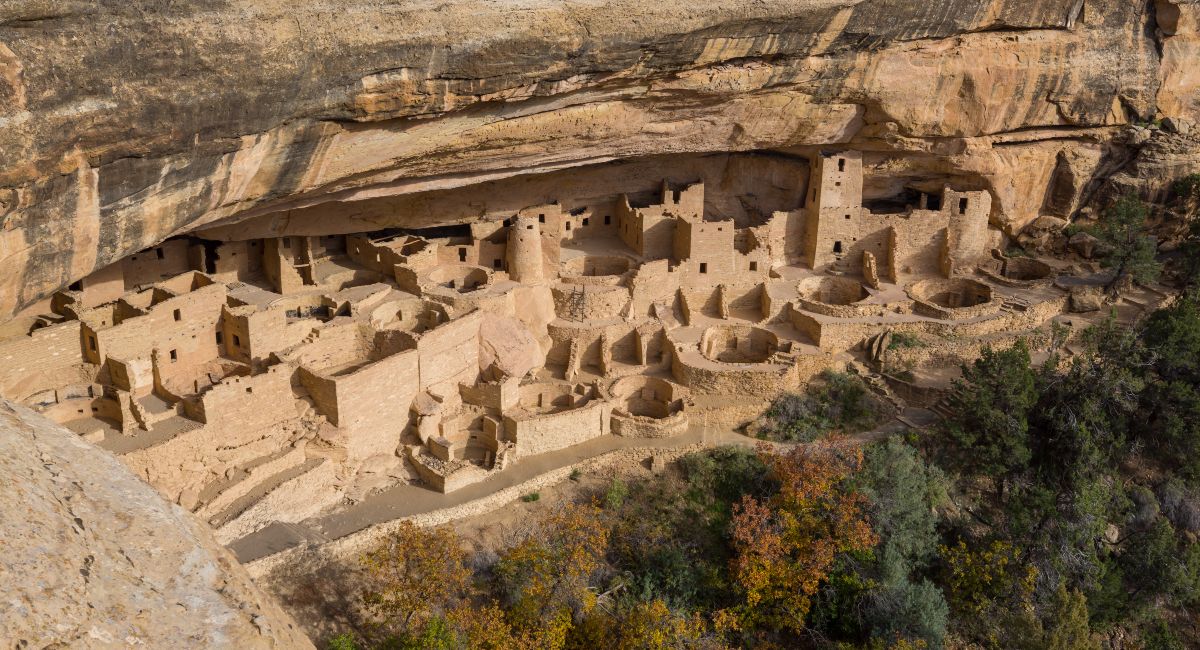 Explore the preserved ancient cliff dwellings of Mesa Verde National Park, a top national park near Denver